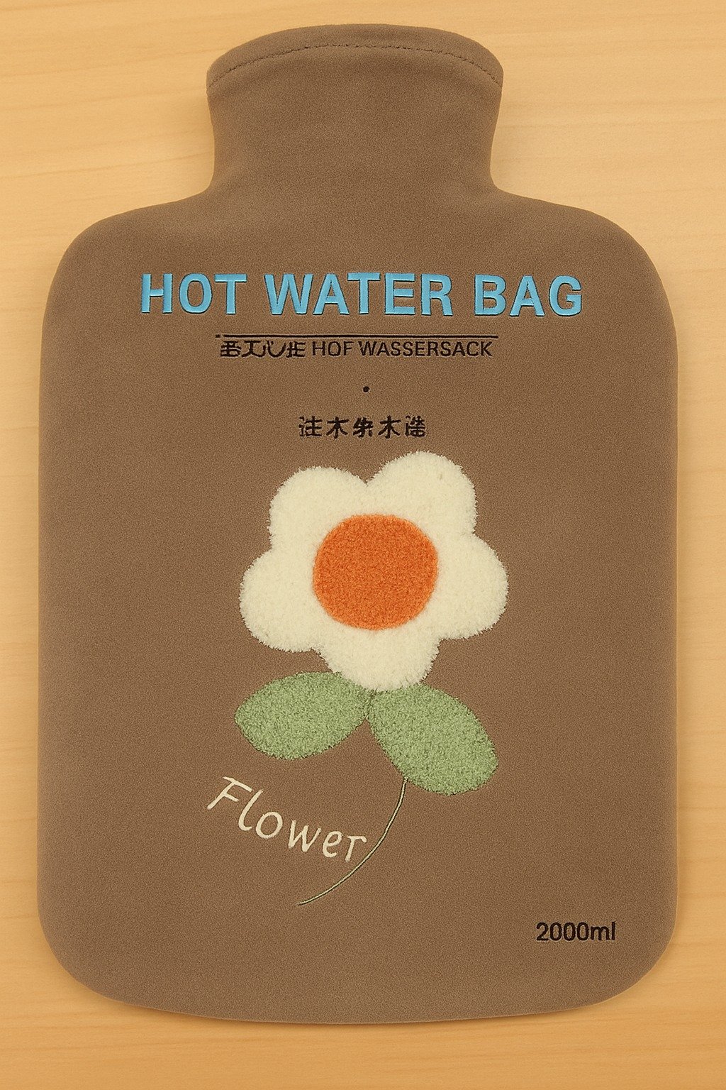 BOLSA DE AGUA CALIENTE CON FORRO SUAVE DE  FELPA ZJ232504 - Imagen 3