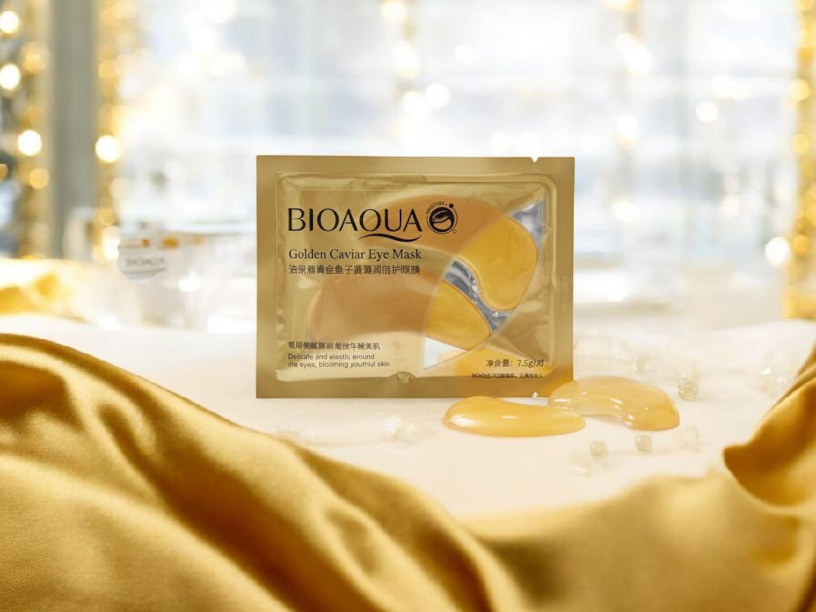 Mascarilla de Ojos de Caviar Dorado de BIOAQUA - Imagen 3