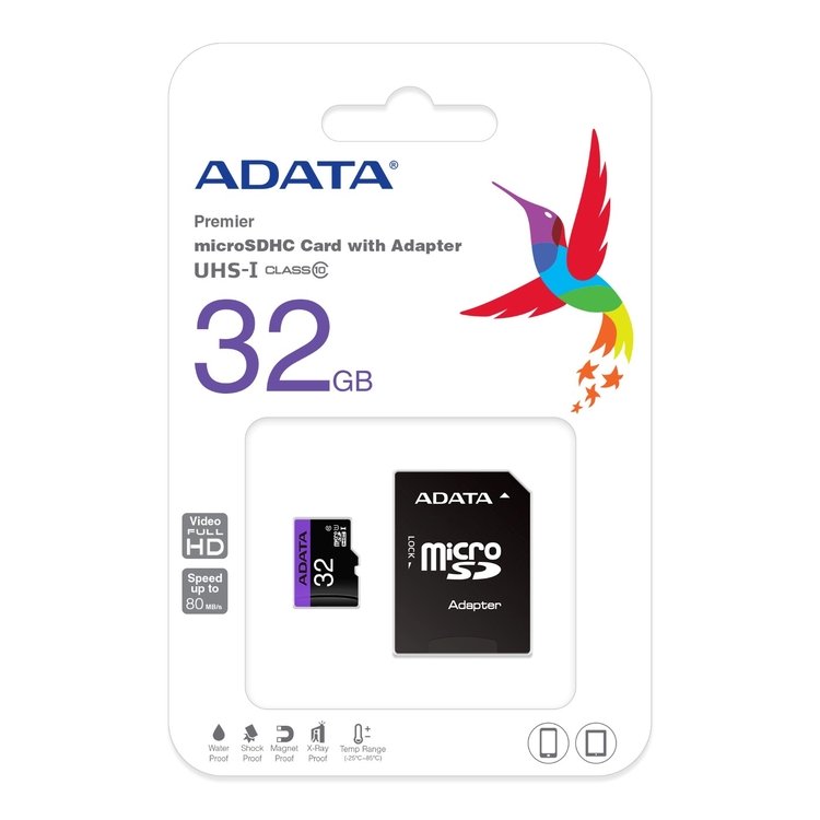 Memoria Micro SDHC Adata con Adaptador SD 32GB - Imagen 2