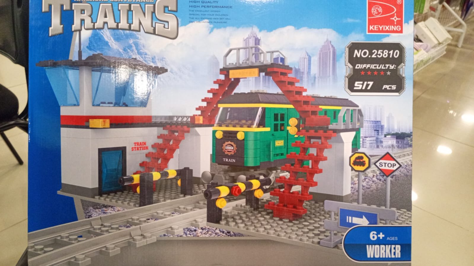 ESTACIÓN DE TREN ARMABLE  517 PIEZAS  -  25810 - Imagen 4