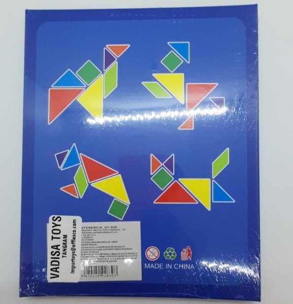 LIBRETA DE PASTA DURA CON TANGRAM DE MADERA OY-030 - Imagen 3