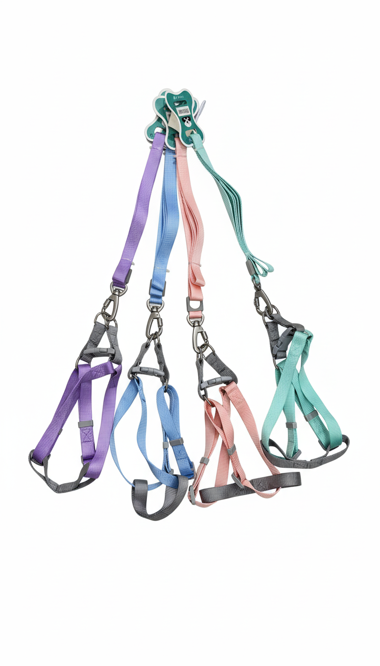 ARNÉS AJUSTABLE Y CORREA PARA PERRO MEDIANO MP1080 - Imagen 2
