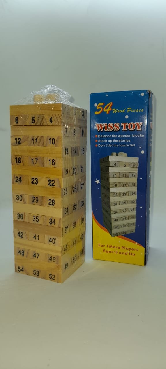 JENGA TORRE DE BLOQUES DE MADERA PEQUEÑO CLÁSICA 45 PIEZAS 24312-1 - Imagen 2