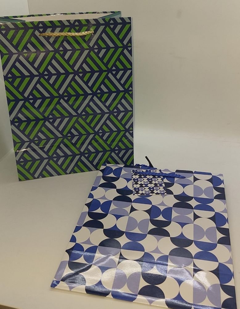 BOLSAS DE REGALO DISEÑOS GEOMETRICOS - 23CM X 18CMS - 13-481 - Imagen 2