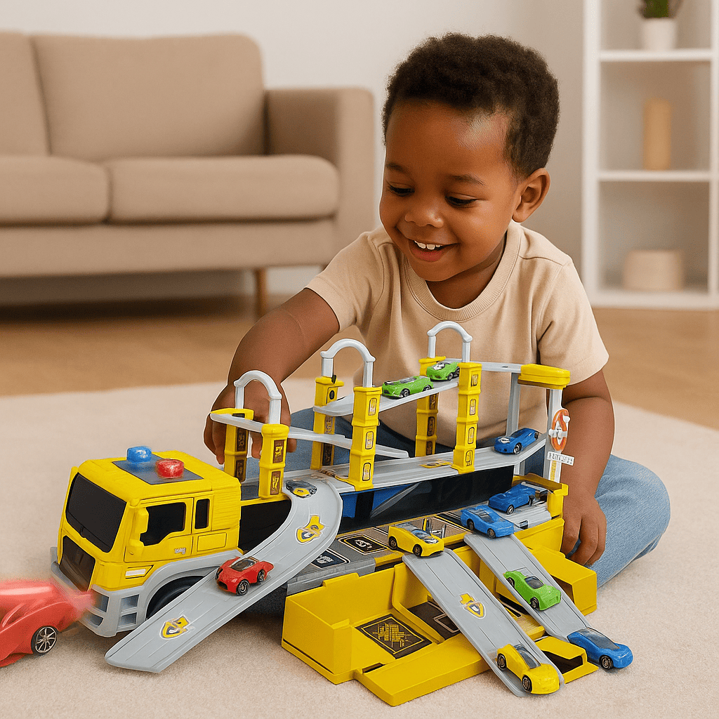 CAMIÓN PISTA MULTINIVEL CON COCHES DE CARRERAS 660-S19 - Imagen 2