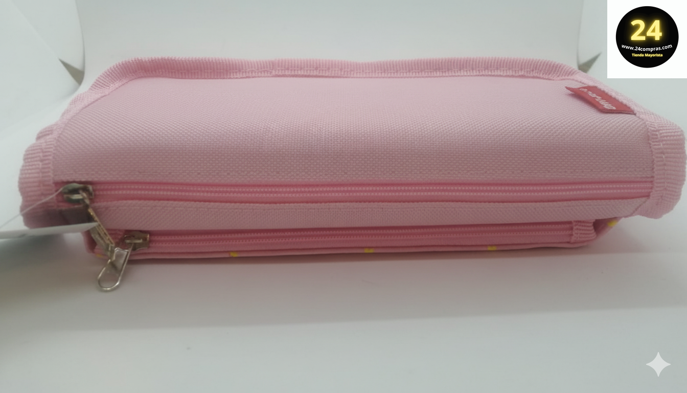 CARTUCHERA HAND MADE FLORAL PASTELES -OE-2276 - Imagen 4