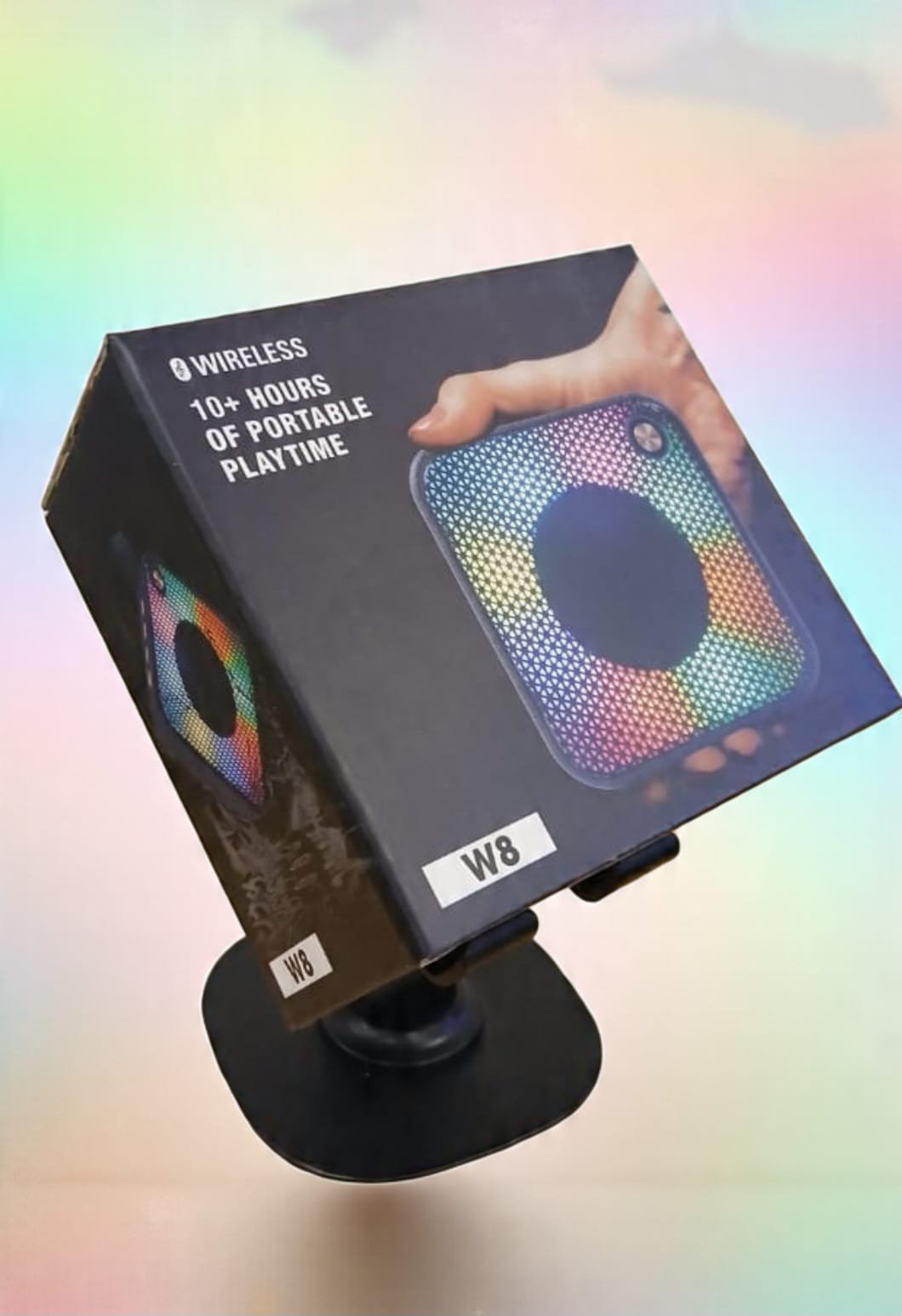 PARLANTE PORTATIL BLUETOOTH C/LUZ W8 - Imagen 2