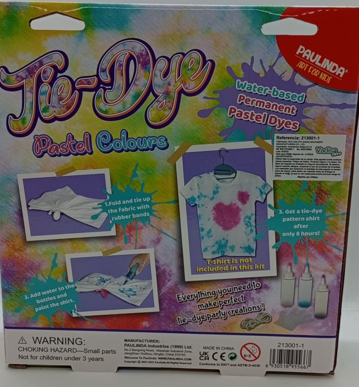 KIT DE TEÑIDO DE TELAS TIE-DYE 21300-1 - Imagen 2