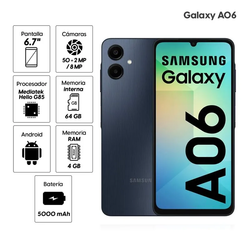 SAMSUNG A06 64GB/4GB RAM - Imagen 2