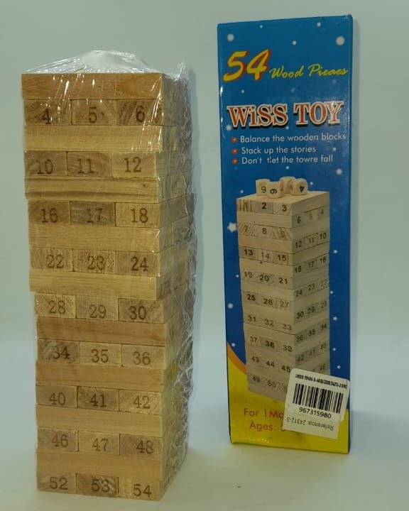 JENGA TORRE DE BLOQUES DE MADERA CLÁSICA 54 PIEZAS RER. 24312-3 - Imagen 2