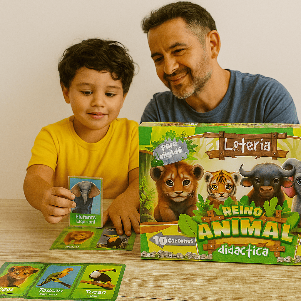 LOTERÍA REINO ANIMAL ESPAÑOL E INGLES 872223577 - Imagen 2