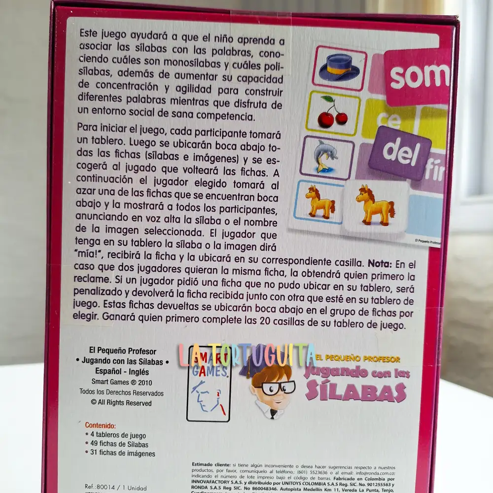 JUEGO LOTERIA JUGANDO CON LAS SILABAS 80014 - Imagen 2