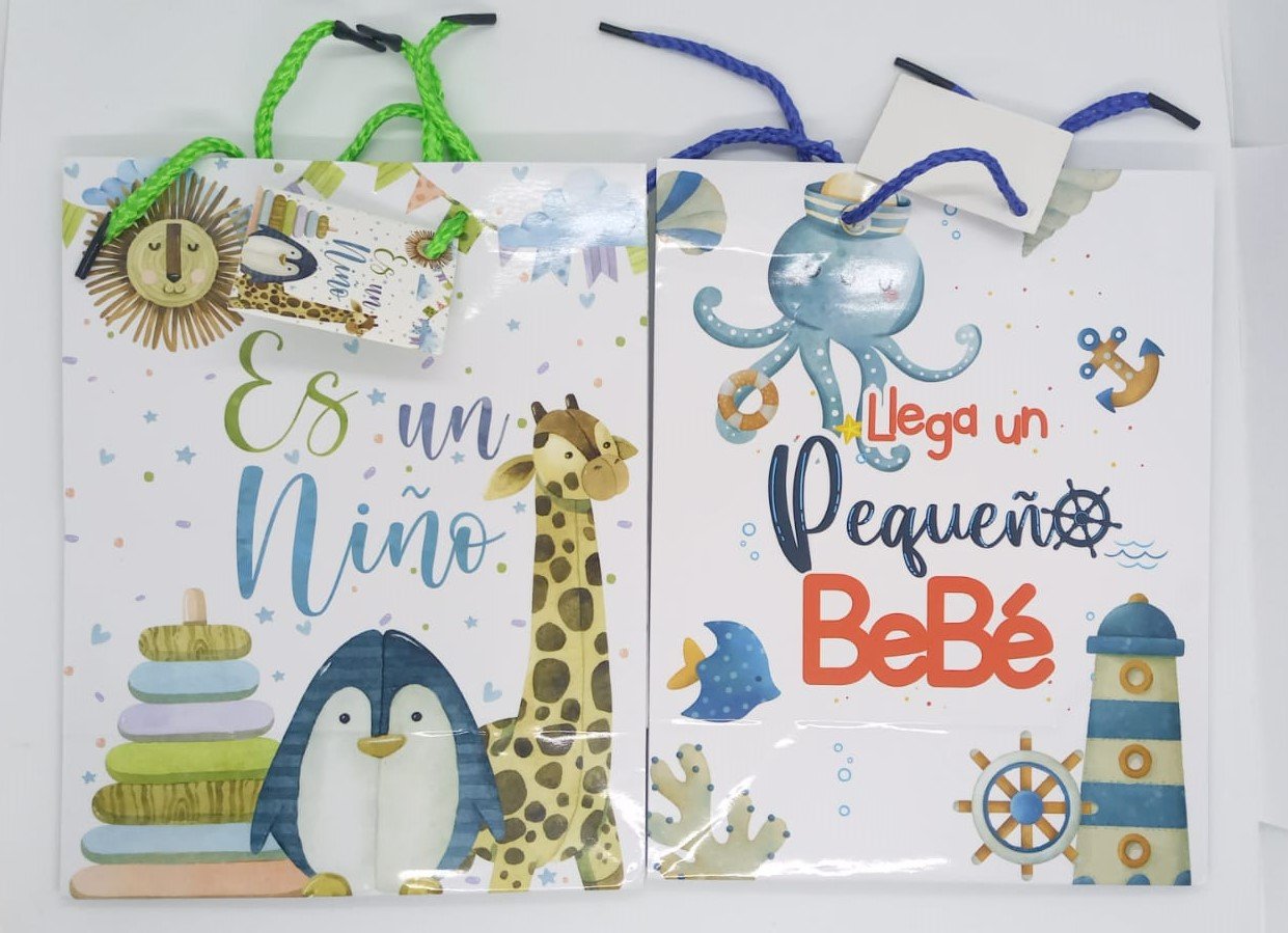 BOLSA REGALO BABY CHOWER Y NACIMIENTO 18x23 - PRIMAVERA M 13 - Imagen 2