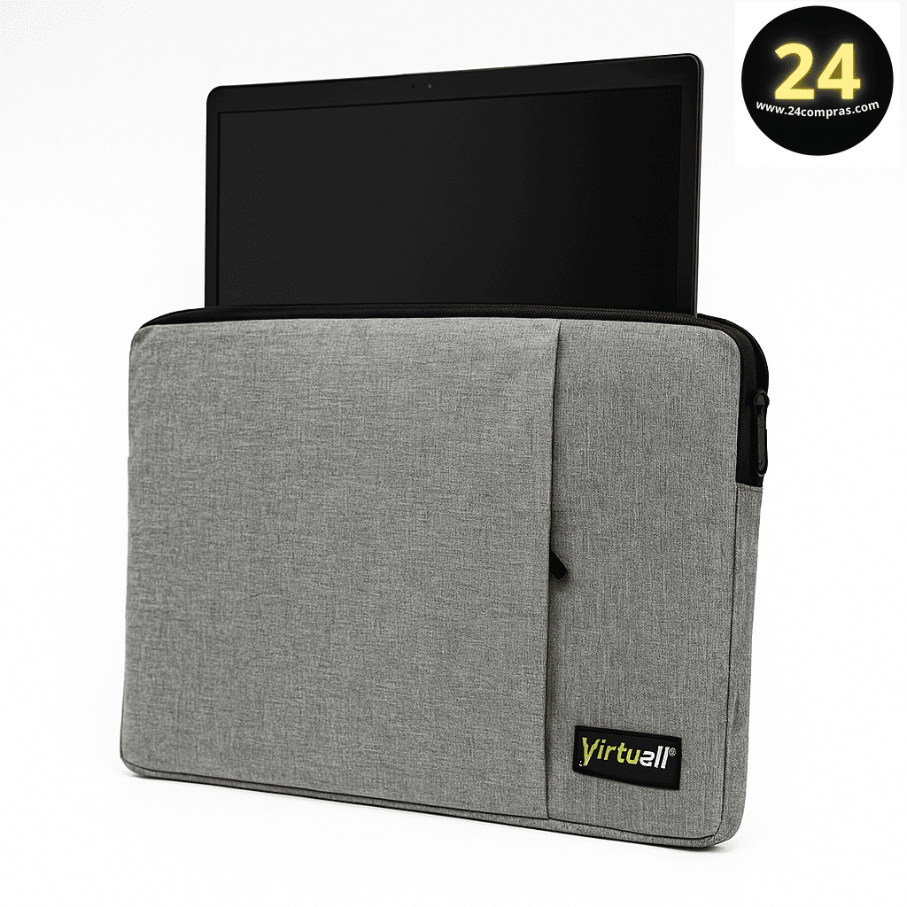FUNDA PARA PORTATIL 14"  GRIS / NEGRO  -  NA-BAG89 100046 - Imagen 2