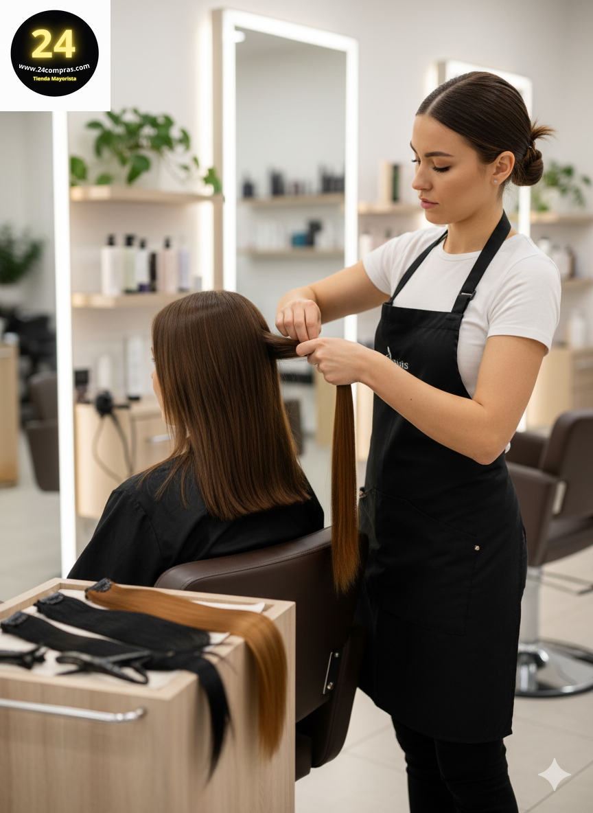 EXTENSION DE CABELLO FIBRA SINTÉTICA X65CM ZJ220173 - Imagen 2