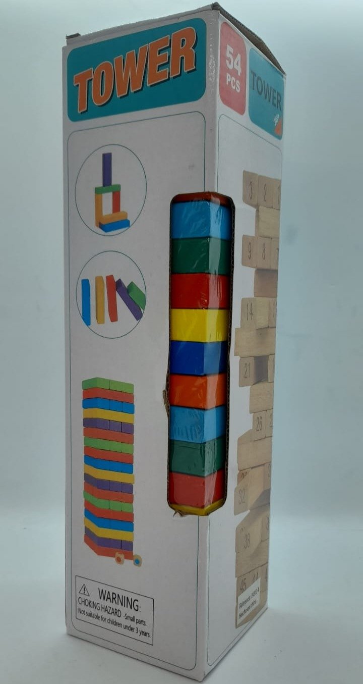 JENGA DE PIEZAS DE COLOR 54 PCS - 24312-4 - Imagen 3