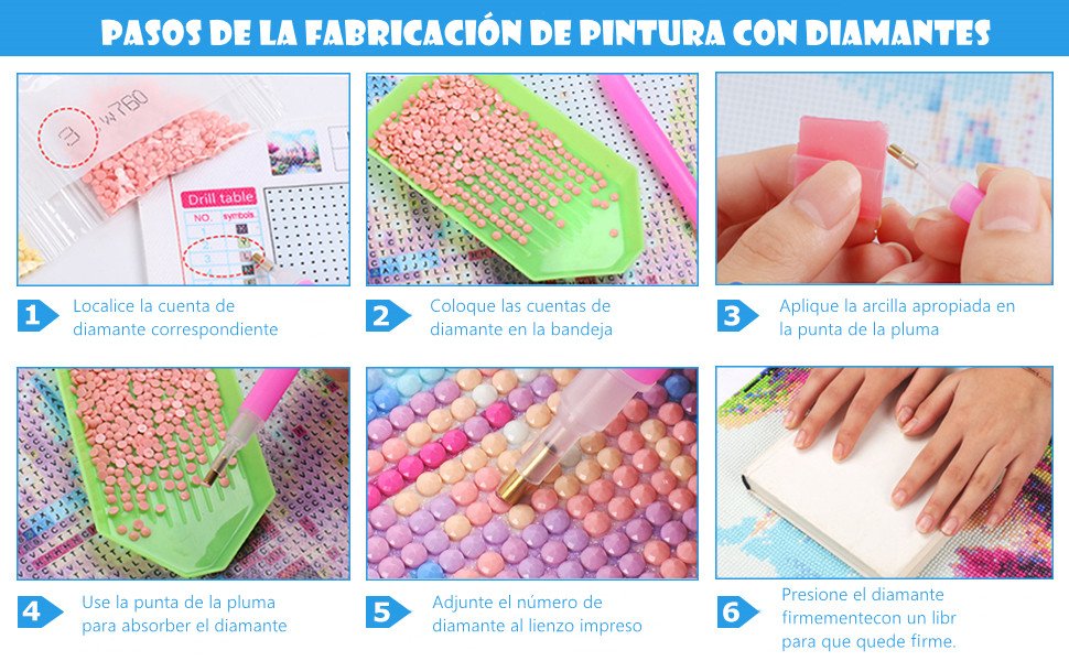 PINTURA CON DIAMANTES DISEÑOS VARIADOS  ZJ225461 - Imagen 5