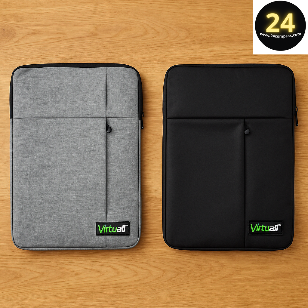 FUNDA PARA PORTATIL 14"  GRIS / NEGRO  -  NA-BAG89 100046