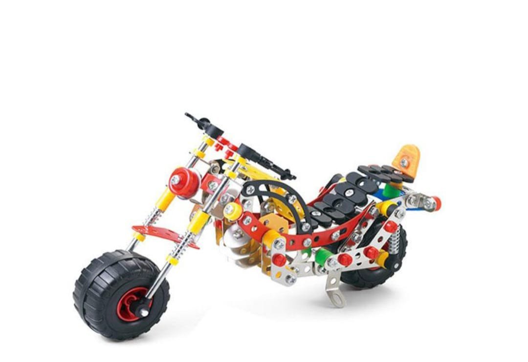 JUEGO MOTOCICLETA ARAMABLE DE 257 PIEZAS METALICAS 434 - Imagen 2